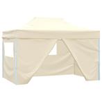 vidaXL Partytent met 4 zijwanden inklapbaar 3x4 m staal, Verzenden, Nieuw