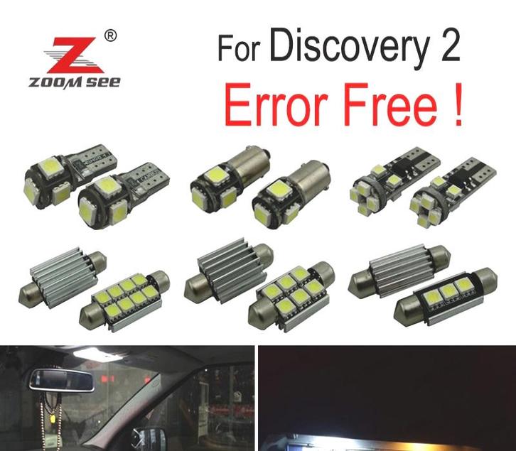 Kit 17 Ampoules Led Intérieur Pour Land Rover Discovery 2 98, Auto-onderdelen, Verlichting, Verzenden