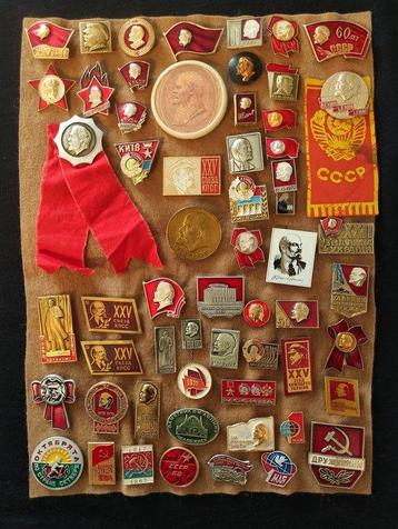 Themacollectie - Grote collectie insignes: Lenin, USSR. 55