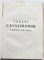 Gessi - Pareri Cavallereschi [Bound w:] Scettro Pacifico -, Antiek en Kunst