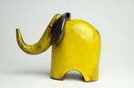 Beeldje - Yellow Elephant - Keramiek, Antiek en Kunst