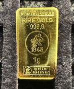 1 gram - Goud .999 - Heimerle + Meule, Germany (Zonder, Postzegels en Munten, Edelmetalen en Baren