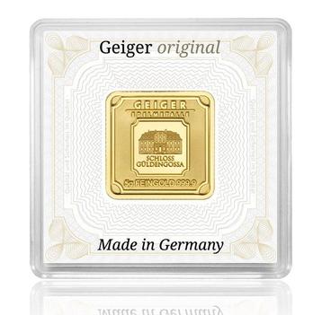 5 grammes - Or .999 - Geiger Goldbarren mit Seriennummer in