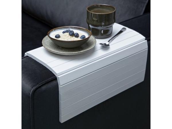 Veiling - 12x WOOOD Armleuning Flexibel Dienblad XL - Wit -, Huis en Inrichting, Woonaccessoires | Overige