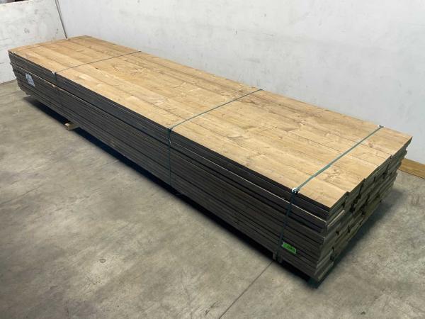 Veiling - 15x Steigerplank old look 500x19,5x3cm, Doe-het-zelf en Bouw, Hout en Planken, Nieuw