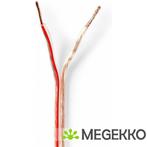 Speaker-Kabel | 2x 1,50 mm2 | 15,0 m | Op Rol | Transparant, Computers en Software, Verzenden, Nieuw