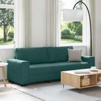 vidaXL 3-zitsbank donkergroen 180 cm stof, Huis en Inrichting, Zetels | Zetels, Verzenden, Nieuw
