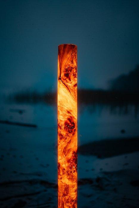 Veneerlamps - Tadeusz Piesiak - Staande lamp - Golden Mara -, Antiek en Kunst, Antiek | Verlichting