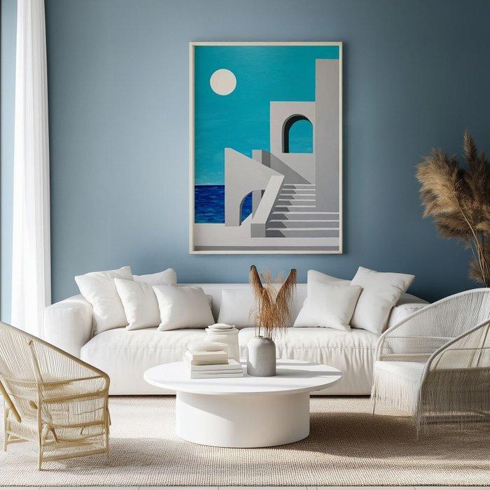 Nelson F Leon - Sueños de mar y piedra, Antiquités & Art, Art | Peinture | Moderne