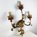 Wandlamp - Metaal, Hout - Florentine Wall Sconce