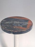 Kruk - Hout, Staal - Industriële atelier kruk