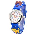 Fako® - Kinderhorloge - 3D - Puppies - Donkerblauw, Verzenden, Nieuw