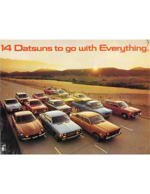 1976 DATSUN PROGRAMMA BROCHURE ENGELS (USA), Boeken, Auto's | Folders en Tijdschriften