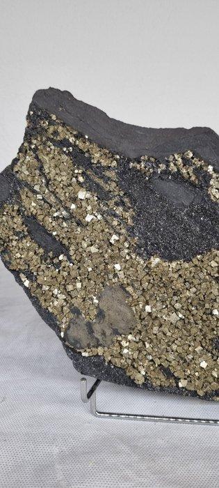 pyriet Vrije vorm - Hoogte: 31 cm - Breedte: 19.5 cm- 2.53, Verzamelen, Mineralen en Fossielen