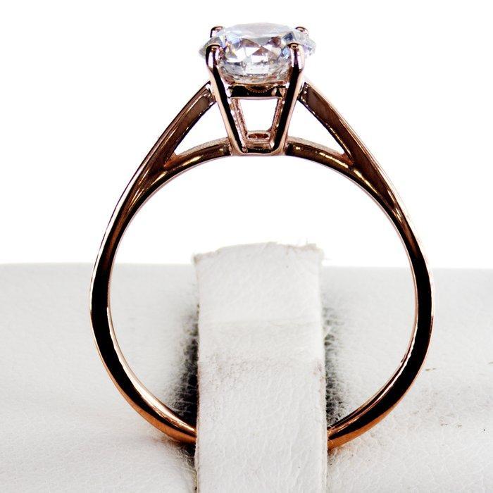 Verlovingsring - 14 karaat Roségoud - 1.01ct. tw. Diamant, Handtassen en Accessoires, Antieke sieraden