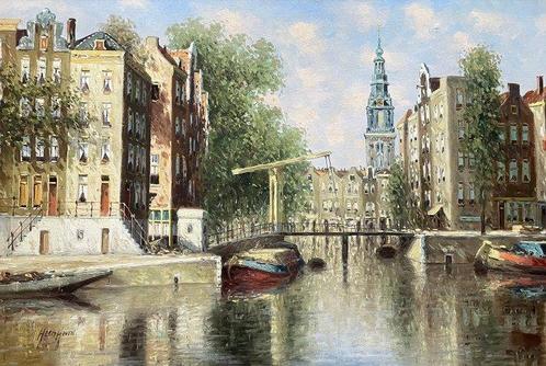 Heen Hoven (X - Zicht op Amsterdam, Antiquités & Art, Art | Peinture | Classique