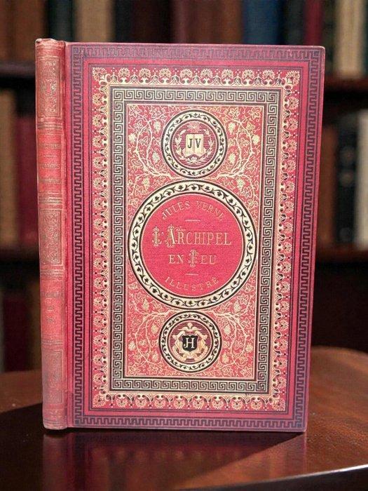 Jules Verne; Illustrato da Bennett - LArchipel en feu -, Antiek en Kunst, Antiek | Boeken en Manuscripten