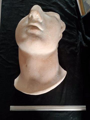 sculptuur, Cabeza clásica masculina - 50 cm - Roodachtige beschikbaar voor biedingen