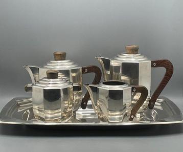 Orfèvre français - Koffie- en theeservies (5) - Hout,, Antiek en Kunst