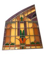 Jugendstil Glas-in-loodraam - Royal Dutch Navy, 1903s -, Antiek en Kunst