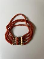 Armband - 14 karaat Geel goud Koraal - Oud Hollandse armband, Nieuw