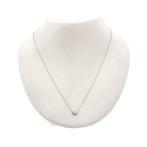 Witgouden ankerschakel ketting met vaste hanger, Ophalen of Verzenden, Gebruikt, Overige kleuren, Goud