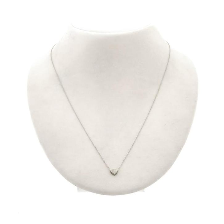 Witgouden ankerschakel ketting met vaste hanger, Bijoux, Sacs & Beauté, Colliers, Enlèvement ou Envoi