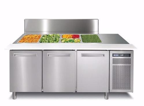 Afinox Saladette werkbank Salspring 3C | 3 deurs | Geheel, Zakelijke goederen, Horeca | Keukenapparatuur, Nieuw in verpakking