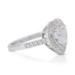 Ring - 18 karaat Witgoud - 2.36ct. tw. Diamant (Natuurlijk), Nieuw