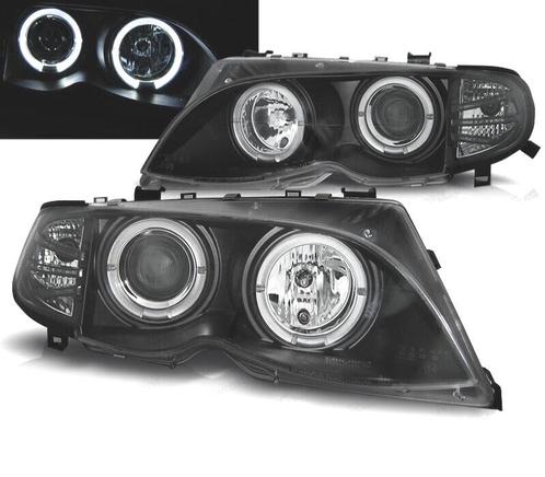 PHARES ANGEL EYES BMW E46 LIMOUSINE TOURING 01-05 FOND NOIR, Auto-onderdelen, Verlichting, Verzenden
