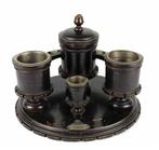 Inktpot - Hout, metaal, Antiek en Kunst