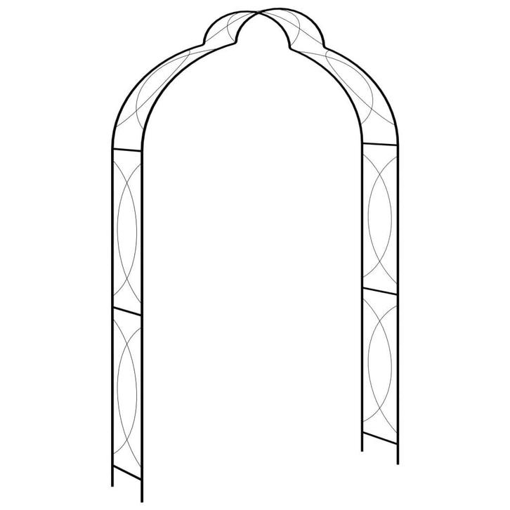 Tuinboog Zwart 150cm | Retour Deal | 40% Korting, Tuin en Terras, Tuinwanddecoratie, Nieuw, Verzenden