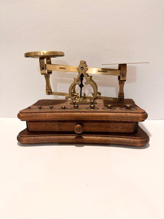 Westa - Post/brieven weegschaal - Hout, Messing, Antiek en Kunst, Curiosa en Brocante