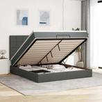 vidaXL Ottoman bed met matrassen 200x200cm stof donkergrijs, Verzenden, Nieuw