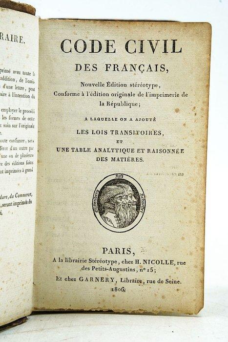 Napoléon - Code civil des Français & Code de Procédure, Antiek en Kunst, Antiek | Boeken en Manuscripten