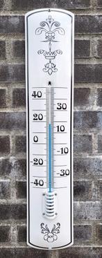 Thermometer emaille Decoratie wit/zwart, Verzamelen, Merken en Reclamevoorwerpen, Verzenden, Nieuw