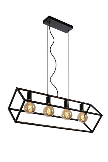 Hanglamp Lucide FABIAN -  - 4xE27 - Zwart - beschikbaar voor biedingen
