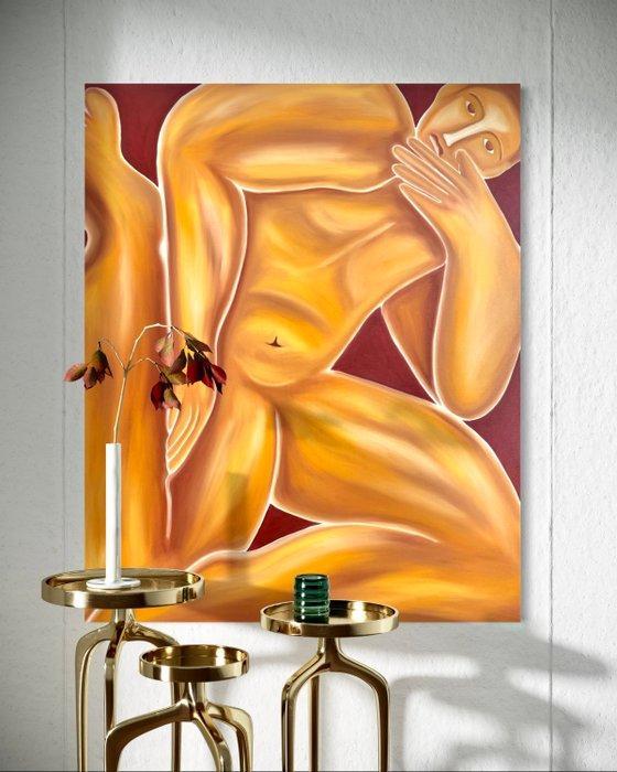 Sad monsters club / Jade Mouge - Une vie à l’intérieur XL, Antiek en Kunst, Kunst | Schilderijen | Modern