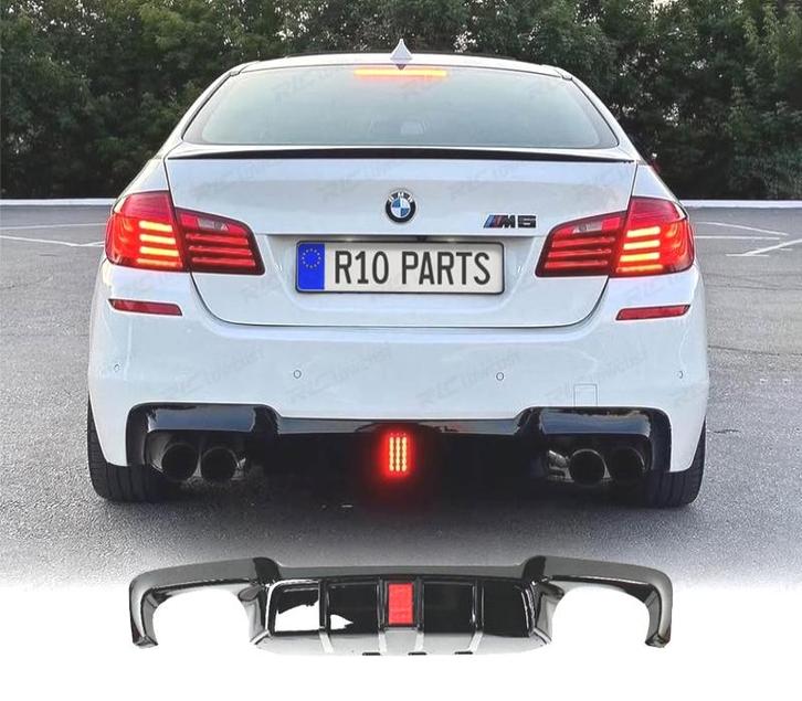 DIFFUSEUR BMW F10 11-17 LOOK M5 NOIR BRILLANT AVEC FEU DE ST, Auto-onderdelen, Carrosserie, Verzenden