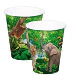 Dieren Bekers Safari Karton 250ml 8st, Hobby en Vrije tijd, Verzenden, Nieuw