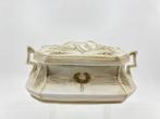 Theekistje / doosje - bisquit porselijn ongeglazuurd, Antiek en Kunst