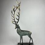 J. Zak (XX-XXI) - Deer Large, bronze,6kg, Antiek en Kunst