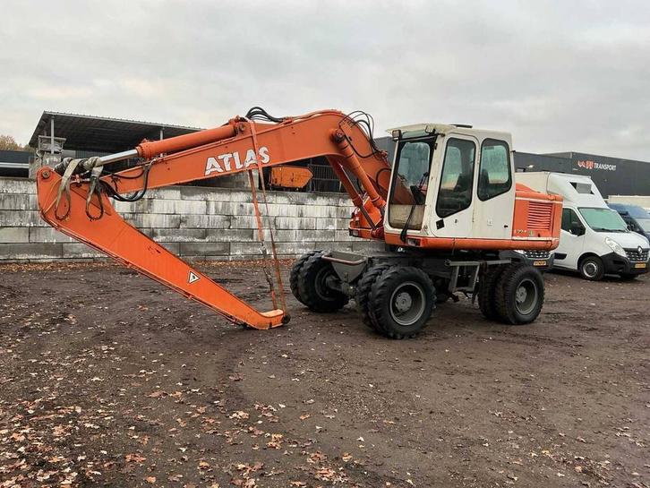 Veiling: Wielgraafmachine Atlas 1504 Diesel 1999, Zakelijke goederen, Machines en Bouw | Kranen en Graafmachines, Ophalen