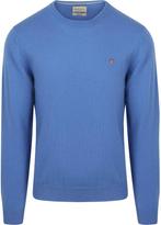 Gant Pullover Lamswol Mid Blauw maat Maat 52/54 (L) Heren, Kleding | Heren, Maat 52/54 (L), GANT, Nieuw, Verzenden