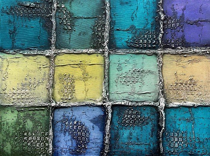 Jecminek - Structure of Silence - 3D painting - ready to, Antiek en Kunst, Kunst | Schilderijen | Modern