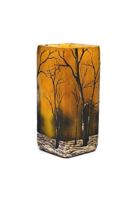 Daum - Vaas - Daum Nancy Winterlandschap (Winter Forest), Antiek en Kunst, Antiek | Glaswerk en Kristal