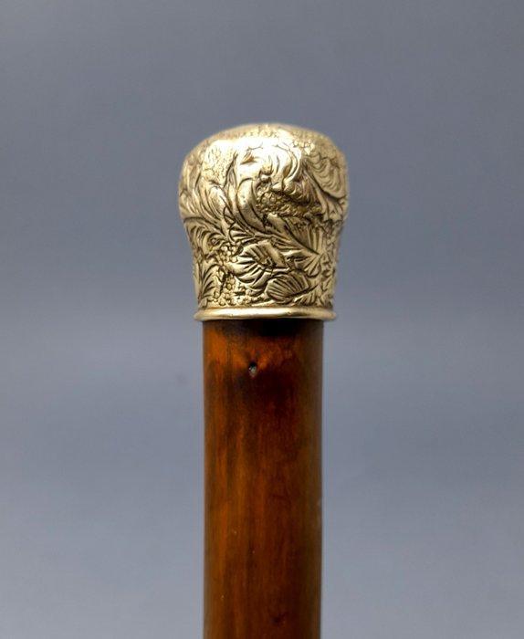 Wandelstok - Wit metaal - Edwardiaans, 1890–1910, Antiek en Kunst, Antiek | Overige Antiek