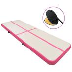 vidaXL Gymnastiekmat met pomp opblaasbaar 400x100x20 cm PVC, Sport en Fitness, Verzenden, Nieuw