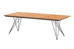 4 Seasons Outdoor Tampa RVS tafel teakhouten blad 220 cm |, Tuin en Terras, Tuinsets en Loungesets, Nieuw