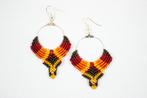Macramé Oorhangers - Bruin/Rood/Oranje/Geel - Handgemaakt.., Ophalen of Verzenden, Nieuw